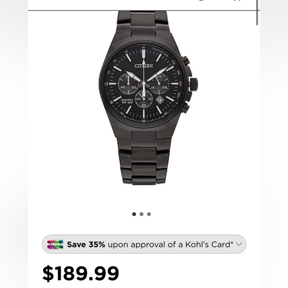 Mens Citizen Quartz Mens Watch, black Stainless Steel, Classic - Picture 13 of 13